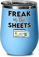 Vista 2 de Freak In The Sheets Excel Wine Tumbler for Accountant CPA Accounting Thank You Appreciation Ideas for Boss Coworker Office Humor 12 oz Powder Coated