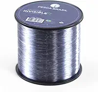 Pesca Brasil, Linha de Pesca 500m Transparente 0,50mm Monofilamento Nylon, Aqualine Invisible
