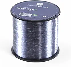 Pesca Brasil, Linha de Pesca 500m Transparente Monofilamento Nylon Resistente, Aqualine Invisible 0,28mm