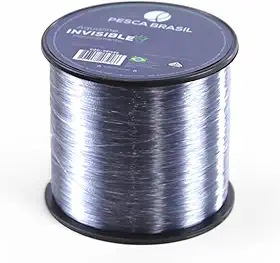 Pesca Brasil, Linha de Pesca 500m Transparente 0,50mm Monofilamento Nylon, Aqualine Invisible