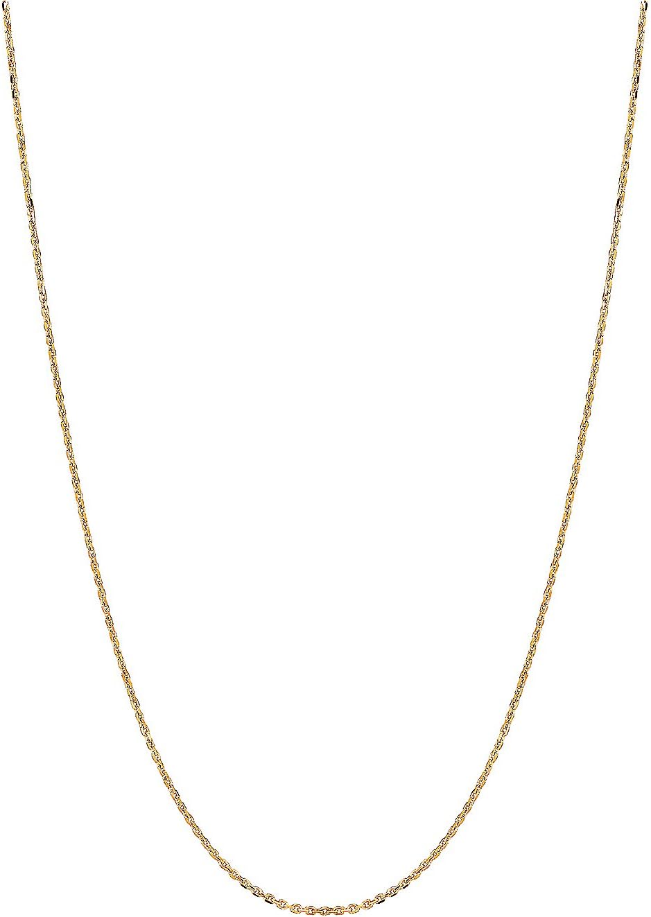 Ritastephens 14k Solid Gold Yellow Cable Link Chain Necklace 0.9 Mm 20 Inches