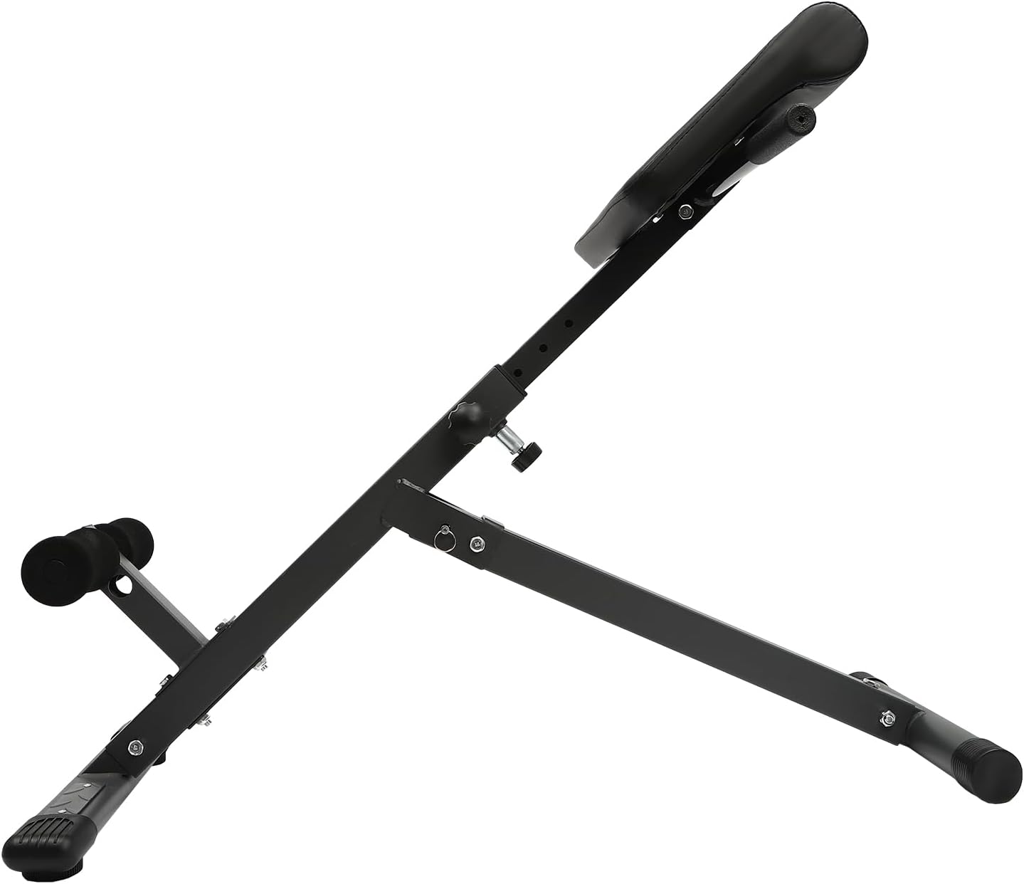 Roman Chair Hyperextension Bench, 5 Level Adjust Benchtraining Benches Strength Roman Chair AB Back Hyperextension Bench with Handle Back Extension Bench Machine for Home Workout 330lbs