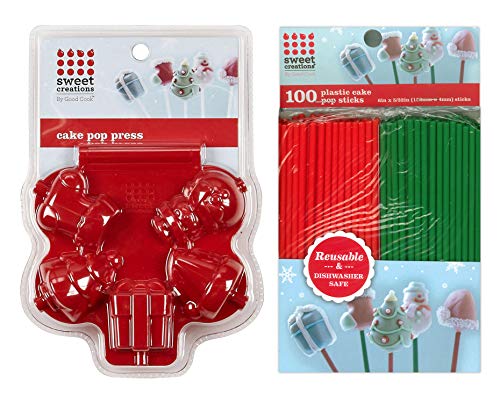 Christmas Cake Pop Press and Reusable Sticks