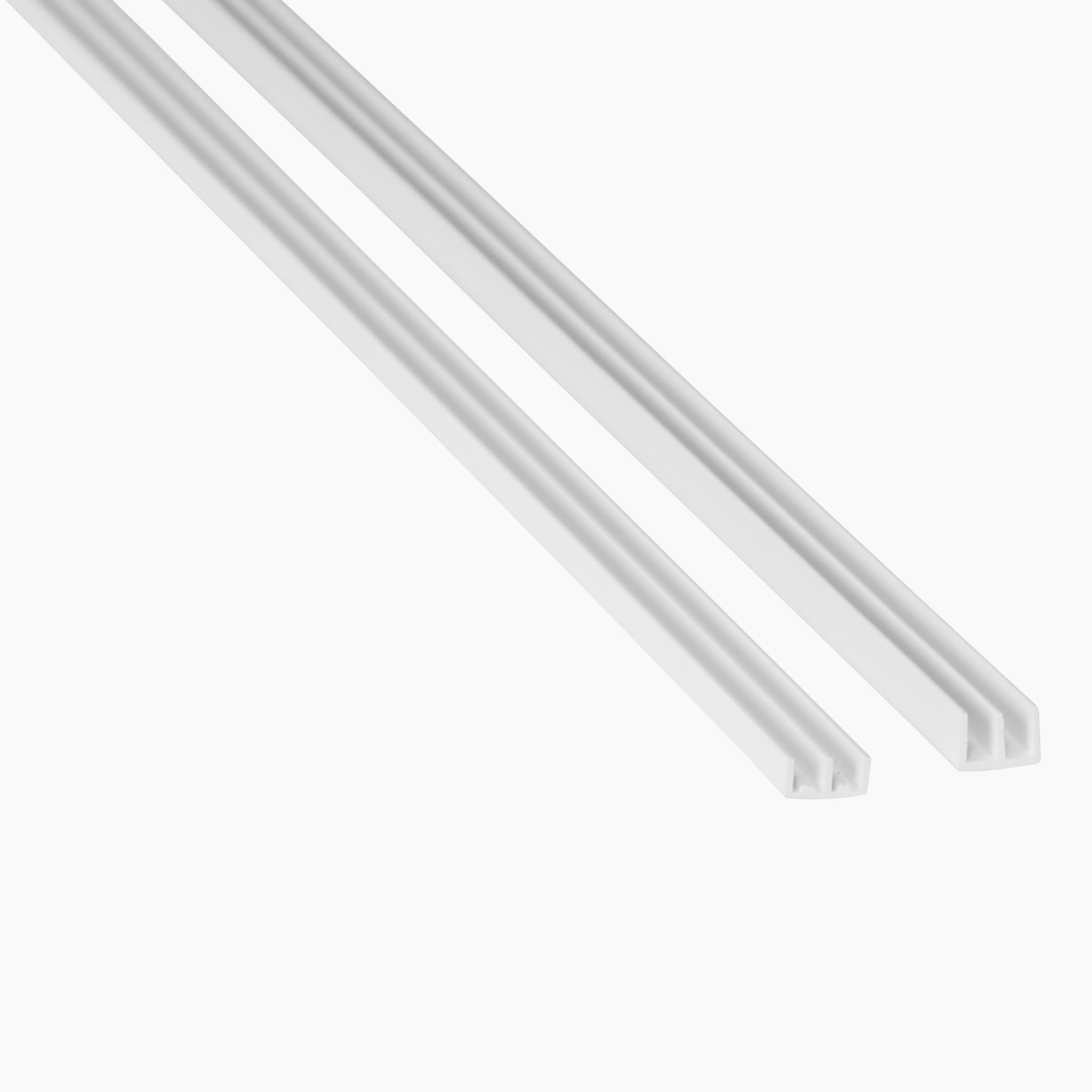 Vivarium Glass Runner Set, White, 4mm, 1 Metre, Top and Bottom Track, UK Made