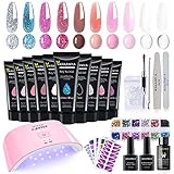 💖【Ideales Geschenk für sie】- Poly Extension Gel wird mit einer schönen Geschenkbox geliefert. Geeignet für alle täglichen Arbeiten oder Dating, Partys, Jubiläen, Valentinstage oder Zeremonien. Mit unserem Nagelverlängerungs-Gel-Kit können Sie Ihren Stil gestalten.