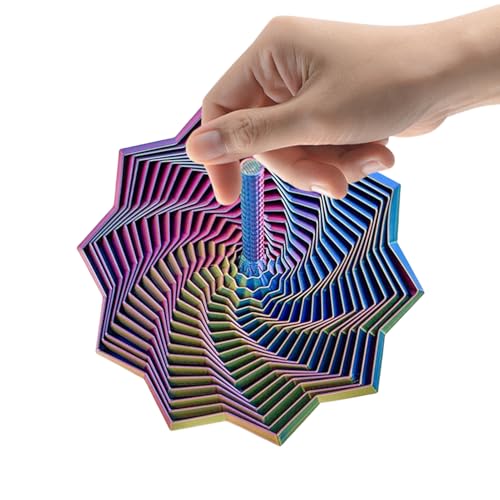 Étoile Sensorielle Fidget, Jouet Fidget Imprimé en 3D, Hexagone De Bureau avec Poignée, Jouet Anti-Stress Sensoriel Apaisant pour Adultes, Bureau, Maison, Voyage, Études