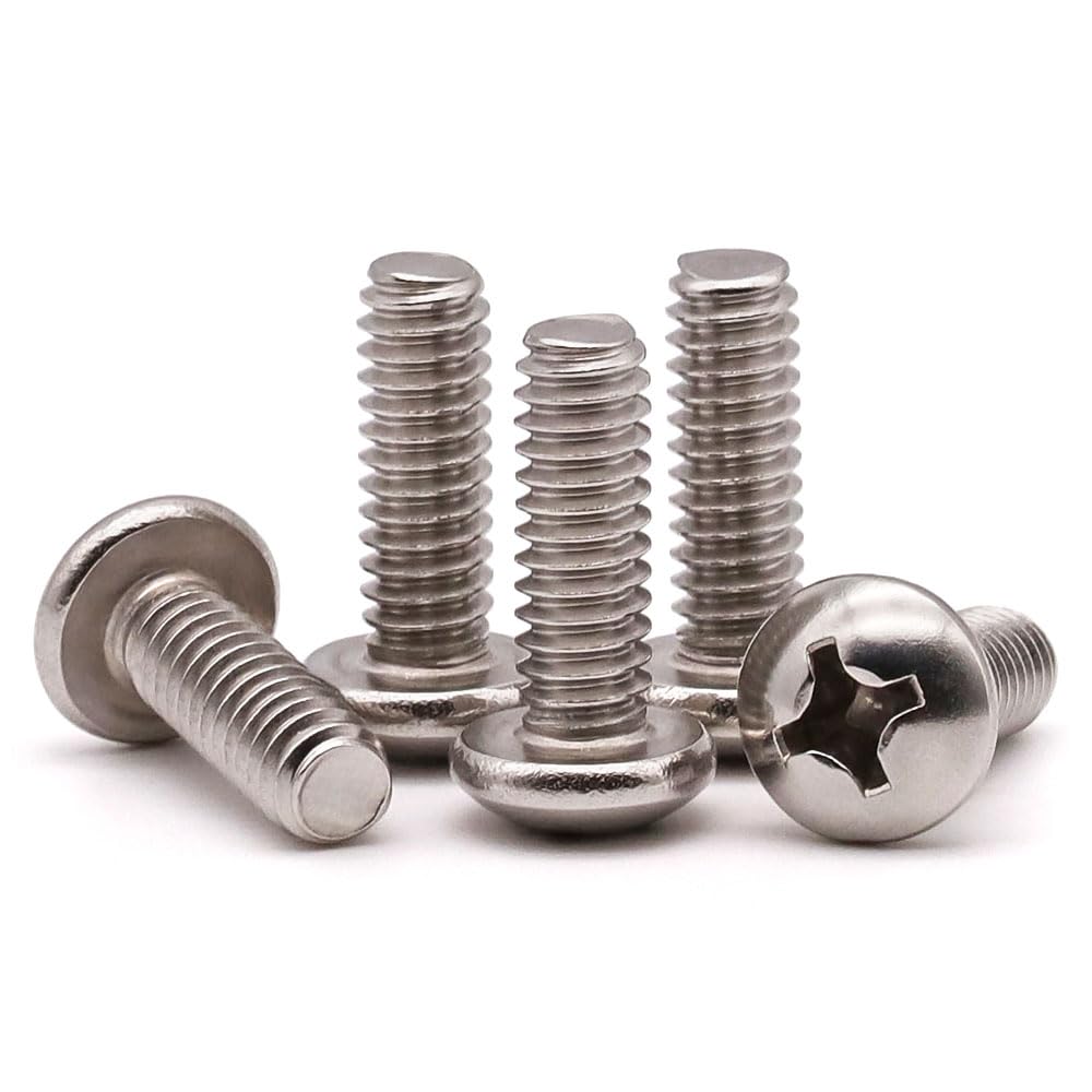 Amazon.co.jp: #4-40 x 3/8インチ (100個) なべ頭小ねじボルト、304