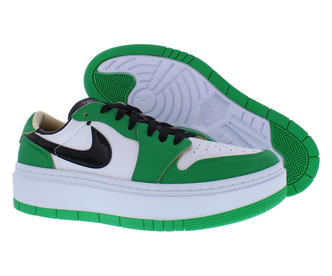 Nike Air Jordan 1 Elevate Low SE Womens Shoes Size 12, Color: Lucky Green/Black/White