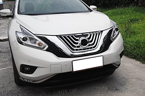 KAITIAN 1pcs ABS Chrome Car Front Center Grill Grille Cover Trim Molding Trim Molding Strip Decorative Emblems for Nissan Murano 2015 2016 2017 2018