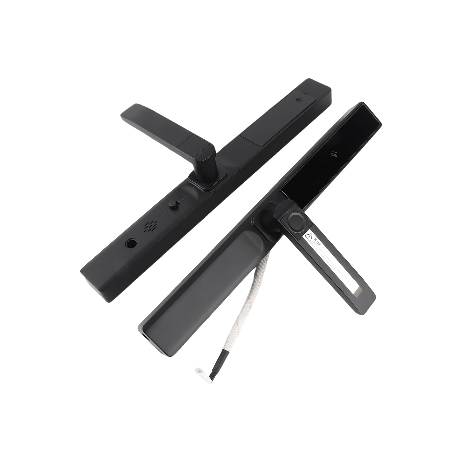 Inteligentny Zamek do Drzwi WiFi, System Bezkluczykowy z Zaawansowanymi Funkcjami Antykradzieżowymi, Stop Aluminium, dla Bezpieczeństwa w Domu (BLACK)