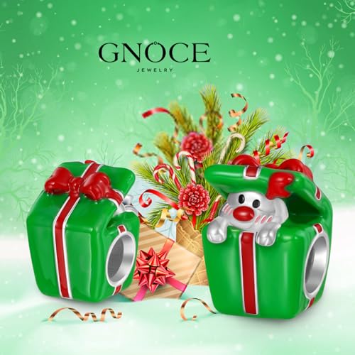 Image of GNOCE Christmas Charm Silver Plated & Sterling Silver Bracelet Gift