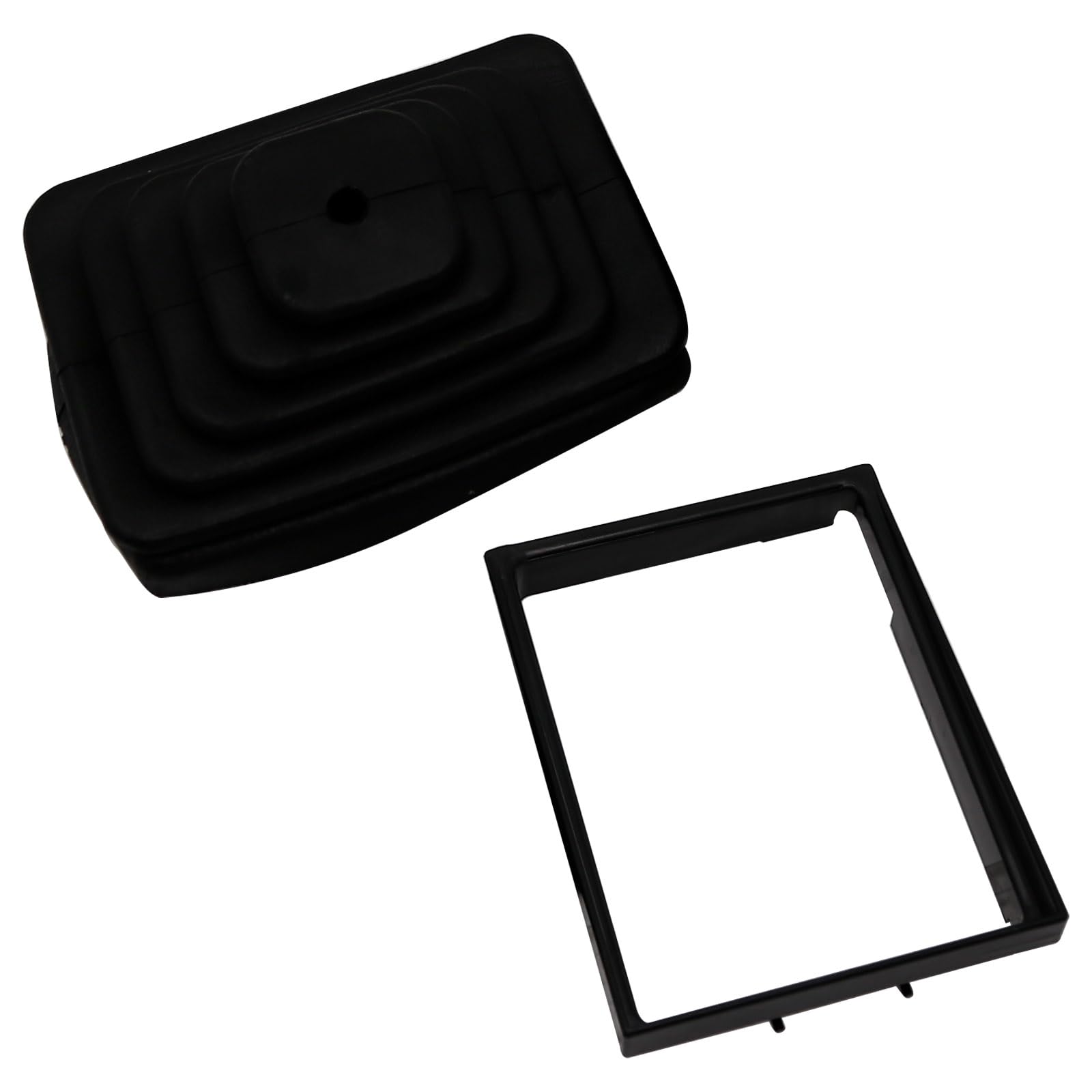 Saihisday 2Pcs 53000056 Shifter Boot Retainer Bezel Kit Replacement for TJ Wrangler 1997 1998 1999 2000 2001 2002 2003 2004 Replace 52078558