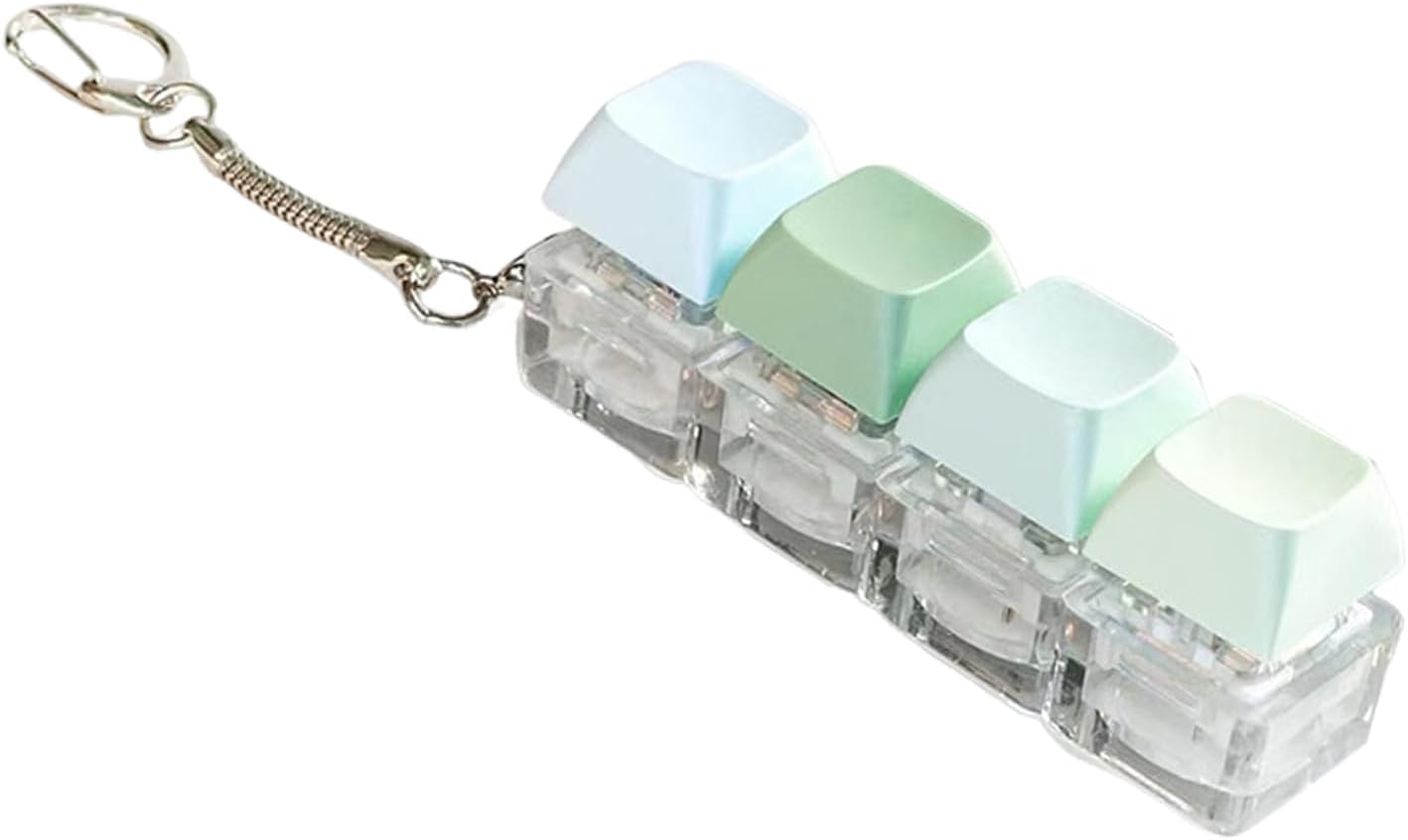 Colorful 4 Key Mechanical Switches Tester Keyboard Stress Toy For Stress Relief And Focusing Enhancement
