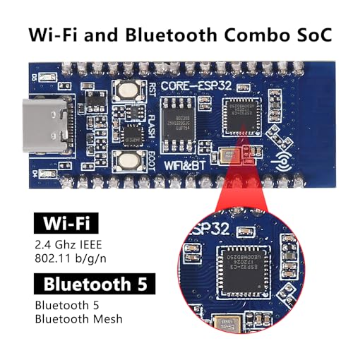 AOICRIE 2pcs ESP32-C3 ESP32 USB C Development Boards Pre-soldered ESP32 C3 Microcontrollers with Up to 160MHz Clock Speed, 4MB Flash, 384KB ROM, Support WiFi, Bluetooth, Compatible with Microprython - Thumbnail 3