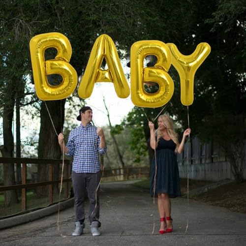Image of TONIFUL 40 Inch Large Gold Letter A Helium Balloons,Foil Mylar Big Balloons for 2026 New Year Eve Graduation Wedding Baby Shower Birthday Party Anniversary Supplies Decorations