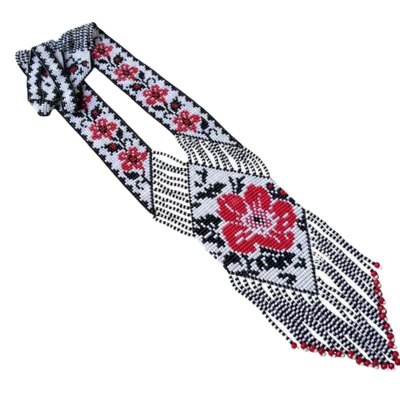 Collier Gerdan ukrainien à motif floral pour vos tenues bohèmes chic