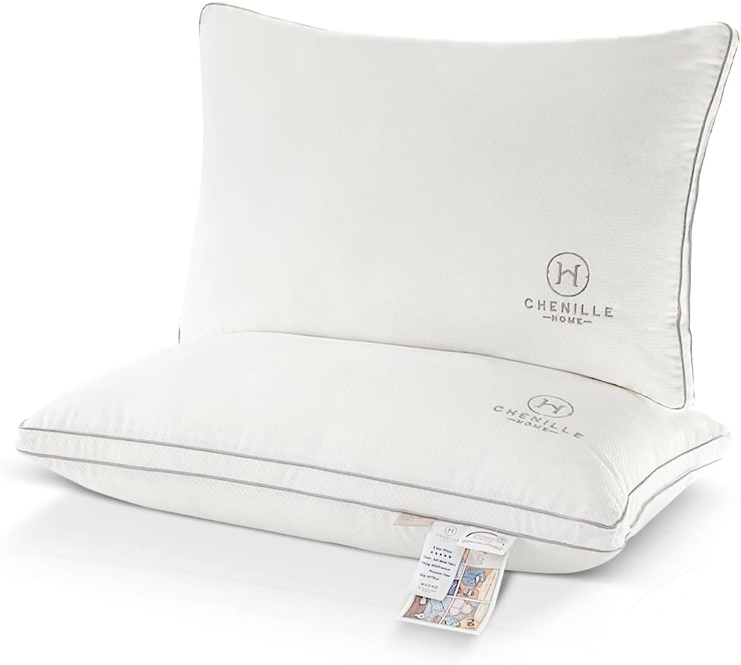 Soft Velvet Sleeping Pillows, Queen...