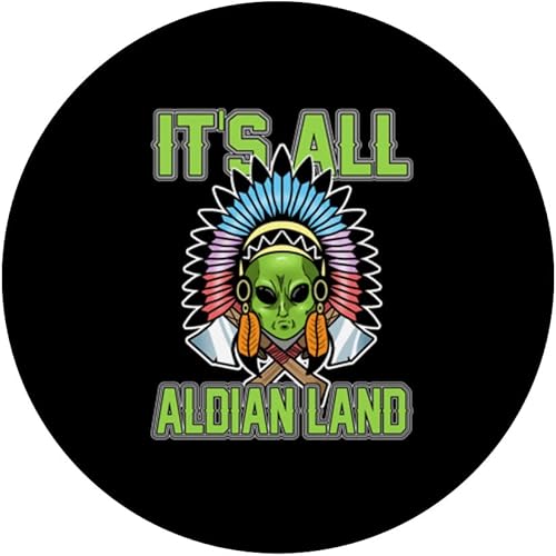 Miniatura 3 de Nativ American Indian Chief Alien It's All Aldian Land PopSockets Swappable PopGrip