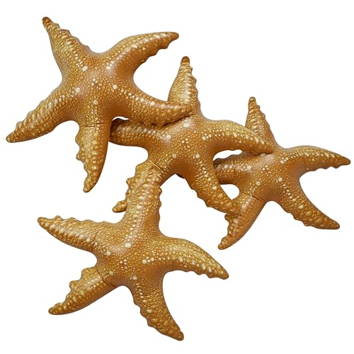 Jet Creations Inflatable Aquatic Animal Starfish Pack of 4 20 inches Height Toys for Kids 3 Year and up Decoration with Hanger (1) per Starfish 1 Pack
