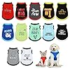 12 Pieces Dog Shirts Pet Printed Clothes with...