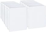 CIXILDTS 1-inch 3 Ring Binder with 2 Interior Pockets, 1'' Basic Binders Holds US Letter Size Paper - Durable, Versatile Binders for Office and School Use, 12 Pack, Balck (12-Pack, White, 1")