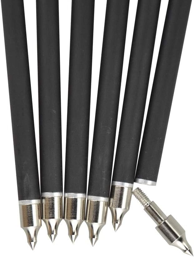 ZSHJGJR Crossbow Bolts Carbon Arrows 16/17/18/20/22 Inch Arrows Bolt Crossbolt Arrows with 4" vanes and Replaced Arrowhead/Tip 12 Pieces