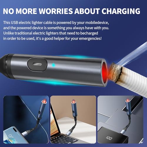 Encendedor eléctrico USB-C compacto y resistente miniatura 2