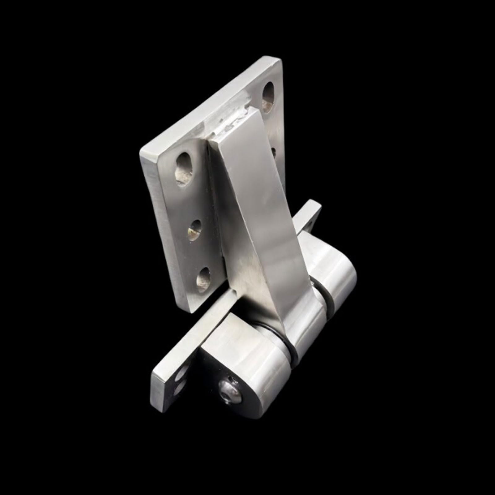 Bisagra de acero inoxidable 304 resistente engrosada, bisagra rodamiento plegable 180° for gabinete distribución industrial puerta grande