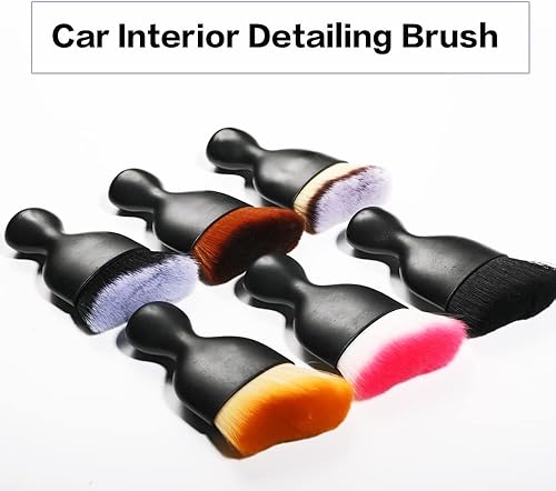 Miniatura 5 de AOCISKA 5 Pack Car Detailing,Car Brush,Car Interior Dust Sweeping Soft Brush,Car Interior Cleaning Tool,Car Accessories Auto Interior Dust Brush for