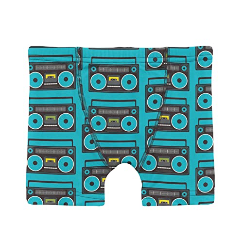 Kickee Pants Boys Boxer Brief Underwear, Silky Soft Printed And Solid Boxer Briefs For Your Little Man, Lightweight And Breathable For All Day Comfort, Set Of 3 (Confetti Skateboard, Midnight & Confetti Boombox - Xl-12/14) #TOP3