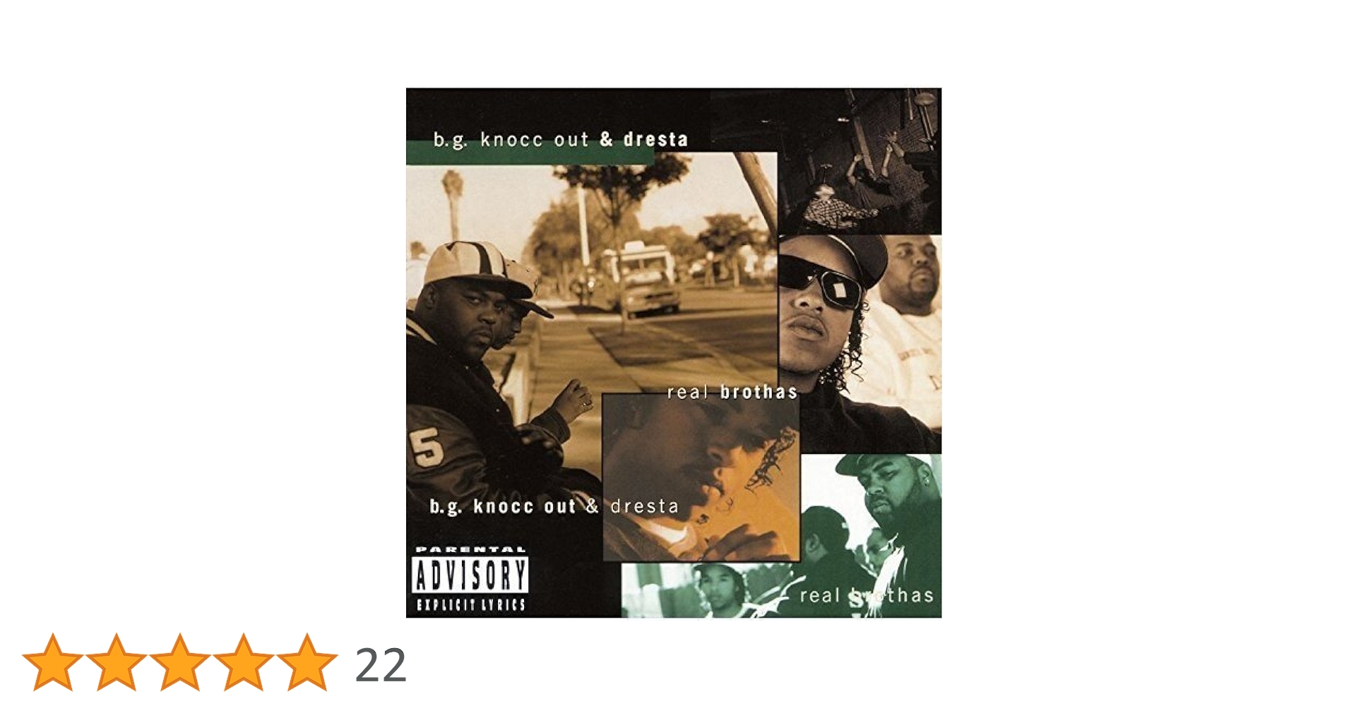 米CD B.G. Knocc Out &amp;amp; Dresta Real Brothas 3145278992 Outburst Records /00110 B.G. KNOCC OUT & DRESTA - Real Brothas - CD - **Excellent