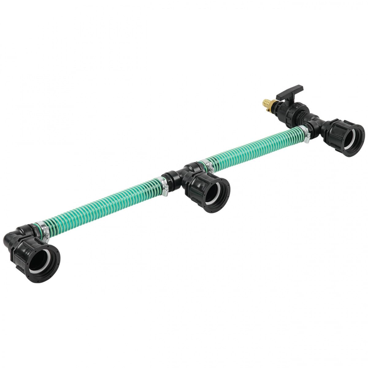 REKUBIK IBC Adapter S60x6-3 IBC nebeneinander Tankverbindung Schlauch Größe 32mm (1 1/4")