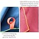E.L.concept Fitness- und Badetuch aus Mikrofaser – Gerippt, 160x80 cm, schnelltrocknend, Kompakt,Weich,sandfrei | Ideal für Strand & Sauna – Neon (Pacific Pink)