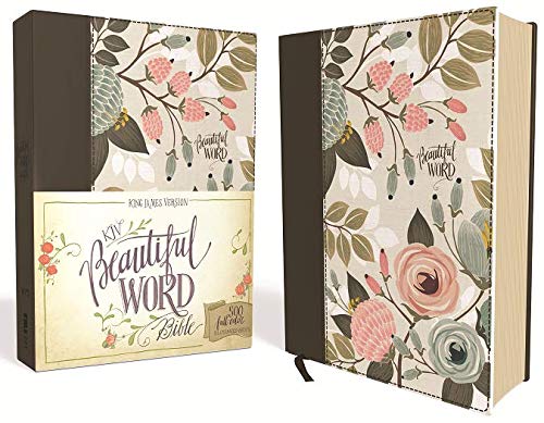 KJV, Beautiful Word Bible, Cloth over Board, Multi-color Floral, Red Letter Edition: 500 Full-Color Illustrated Verses