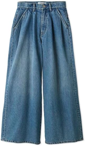 リリーブラウン] タックワイドデニムパンツ LWFP244084 レディース