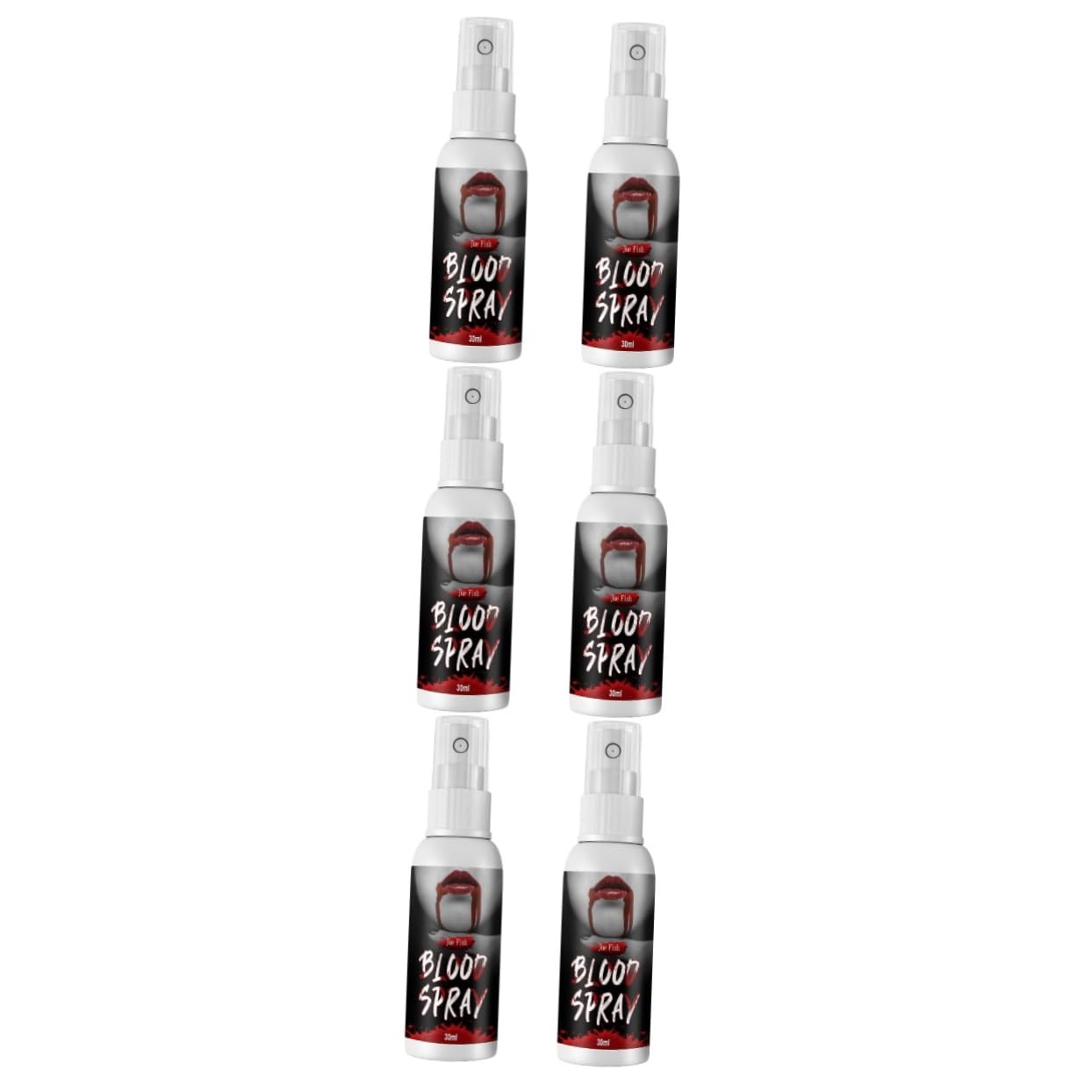 Didiseaon 6 Piezas Spray De Sangre Falsa Sangre De Maquillaje De Halloween Efectos Especiales Sangre Líquido De Sangre Falsa Sangre Realista Cosplay Rojo Set De Maquillaje Jarabe Comestible