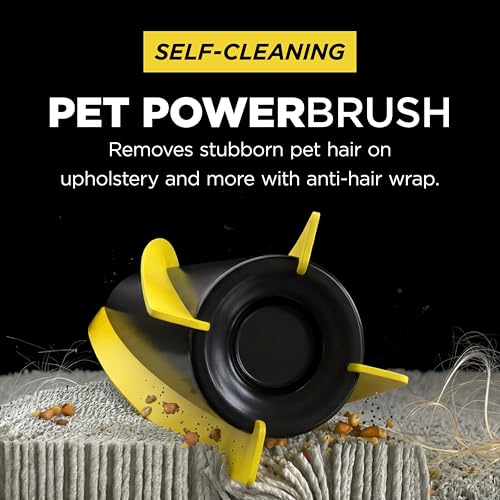 Image of Shark UltraCyclone Pet Pro Plus Cordless Handheld Vacuum, Powerful Suction, Portable Vacuum for Car & Home, Pet Power Brush, Crevice Tool, Scrubbing Brush, XL Dust Cup, Brown, CH951BR1