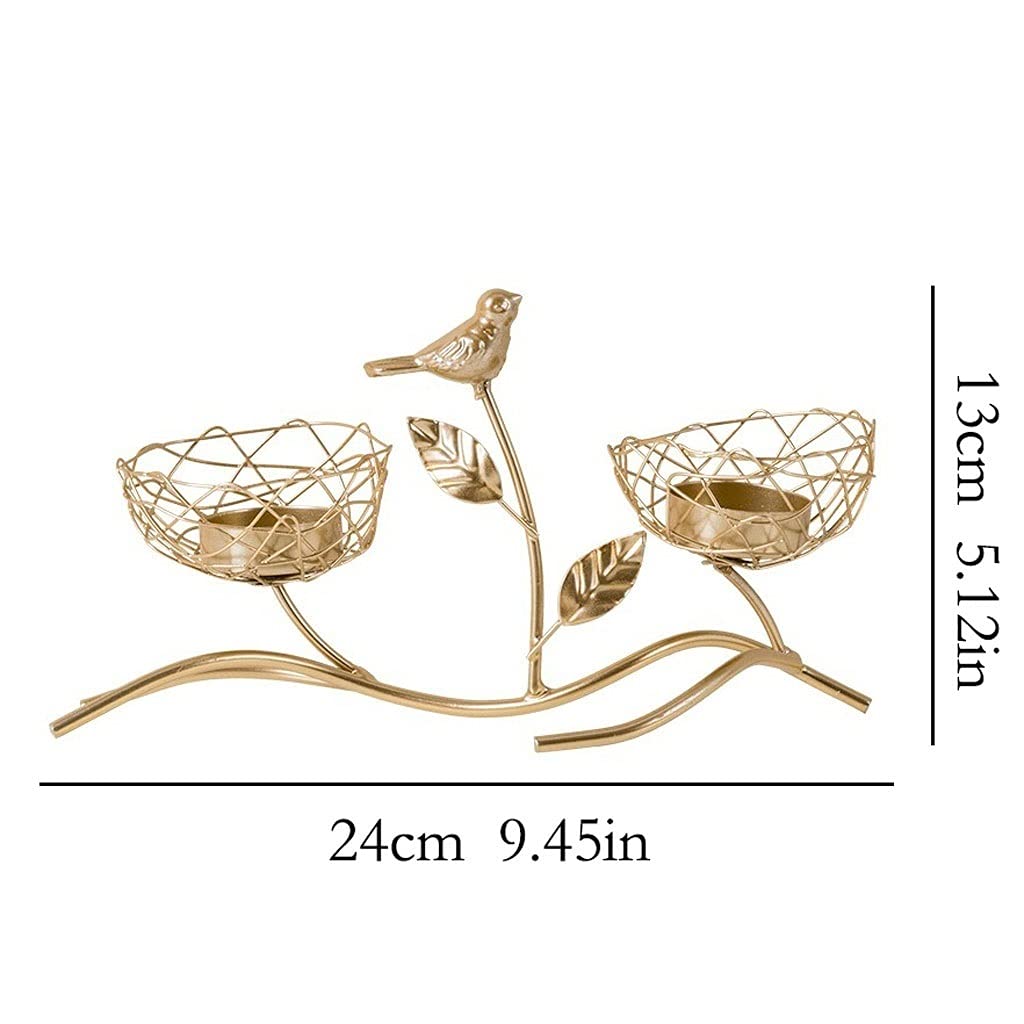 candle-holder Light Luxury Wrought Iron Bird Candle Holder Creative Decoration Decoration Table Romantic Candle Lamp Home Restaurant Decoration candlestick