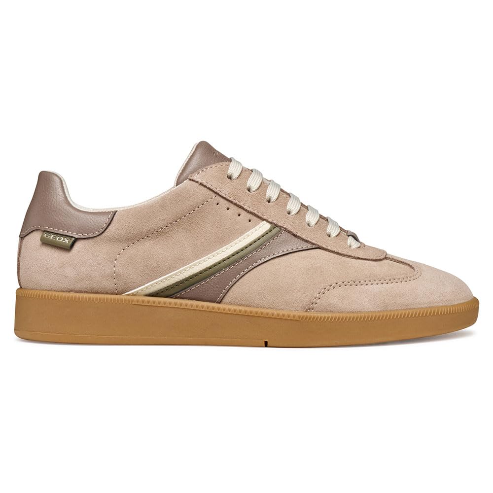 Geox Women's D MELEDA Trainers, Beige, 41 EU, Beige, 7.5 UK
