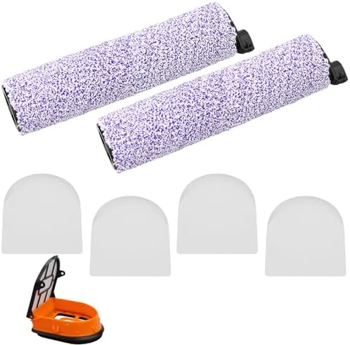 2 Brush and Filter kit for Shark WD101 HydroVac XL 3-in-1 Vacuum, Fit for Shark AW302 WD201 WD100 WD200 WD101 HydroVac Vacuum, Replace part WDFF1 WDB1