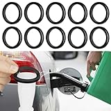 Tecledsn 10PCS Gas Can Spout Gaskets, Gas Tank Gasket, Replacement Gas Gaskets Sealing Rings Gaskets Fuel Can Spout Seal Rubber Gasket, Car Accessories Gas Can O Ring for Most Gas Can Spout