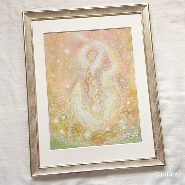 Amazon.co.jp: 絵画 直筆アート 「光龍」HIDEKI ｜アクリル画 抽象画