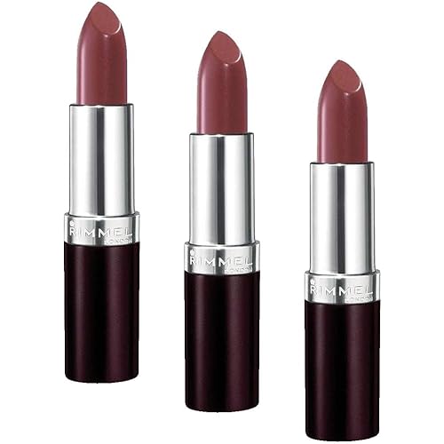 Rimmel Lasting Finish Lipstick - Up to 8 Hours of Intense Lip Color with Color Protect Technology and Exclusive Black Diamond Complex - 264 Coffee Shimmer, .14oz, (Pack of 3)