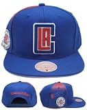 Mitchell & Ness Los Angeles Clippers LA New Tapestry Blue Red Era Snapback Hat Cap