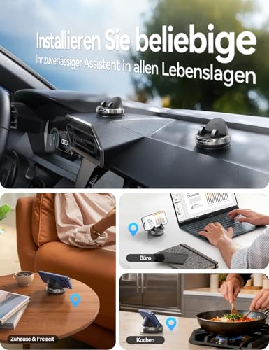 JOYROOM Handyhalterung Auto Armaturenbrett [Gel & Saugnapf] Universelle Handy Halterung Auto kompatibel mit dicken Hüllen bis zu 19 mm… – Ansicht 6
