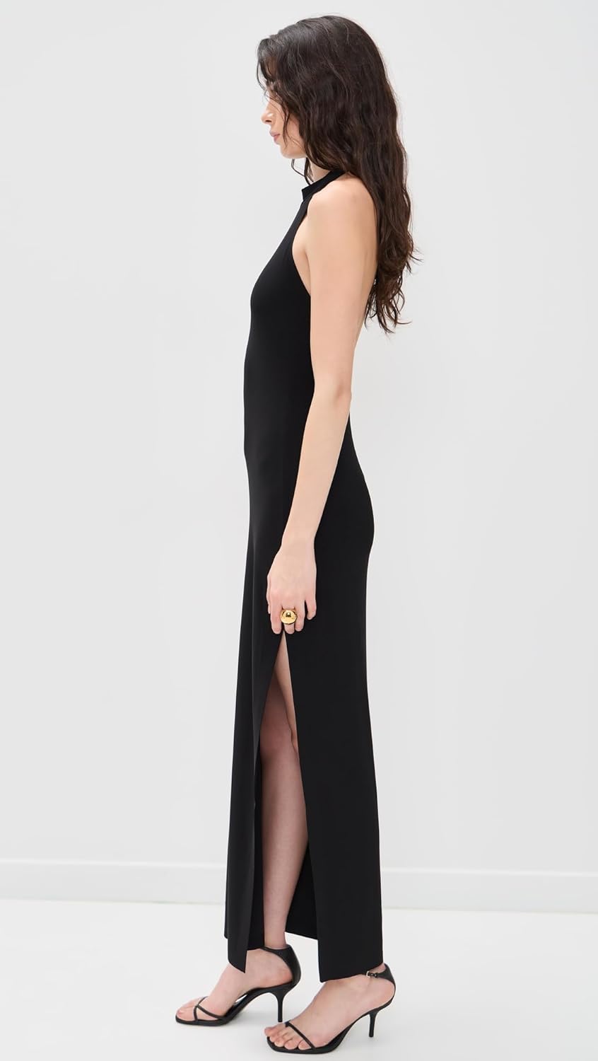 Norma Kamali Women's Halter Long Dress