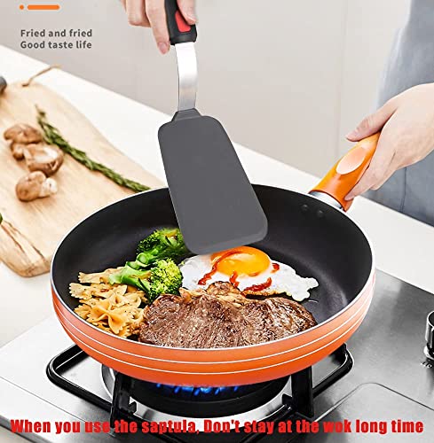 Image of Trifecta Kitchen Silicone Turner Wide Pancake Spatula Pizza Peel Kitchen Utensil Nonstick Cookware Kitchen Flipper for Cooking and Baking((P) Pack of 1)