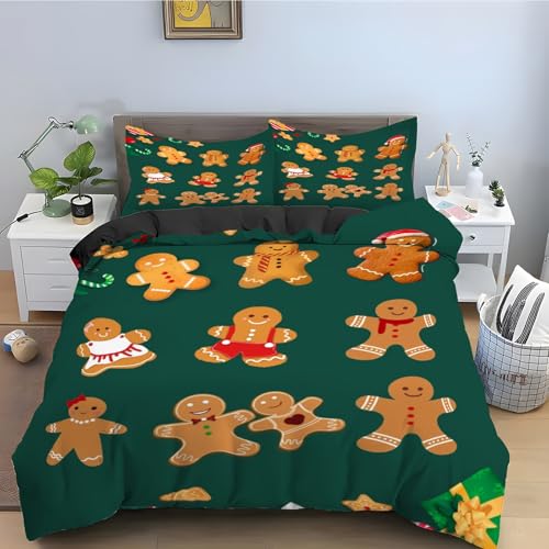 Parure de lit 90x190 biscuits microfibres douce avec fermeture - 2