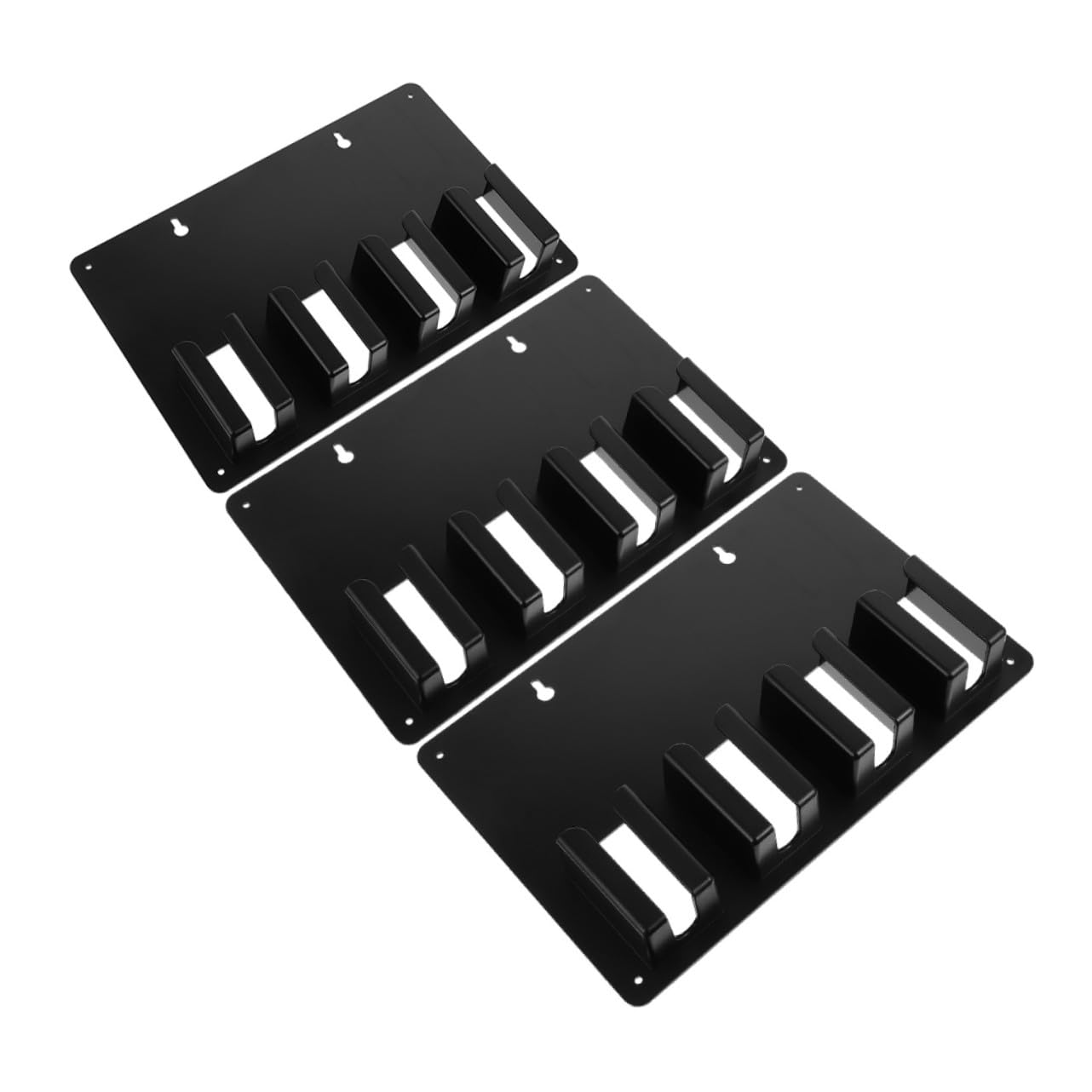 3 Piezas Soporte de Pared para Cortapelos Eléctricos Organizador Estable y Compatible con Varios Modelos Diseño Negro para Salones y Barberías Accesorios Profesionales para