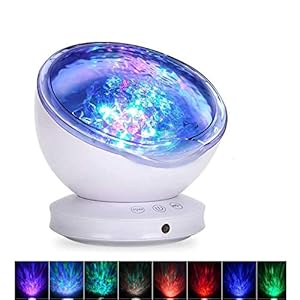 Aurora Sleep Ocean Light Wave Projection Light Led Star Projector Usb Colorful Wave Talent Little Night Light Sea Wave…